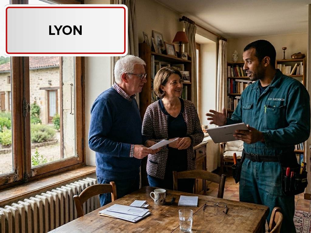 Installation de pompe à chaleur à Lyon (69000) dans le Rhône